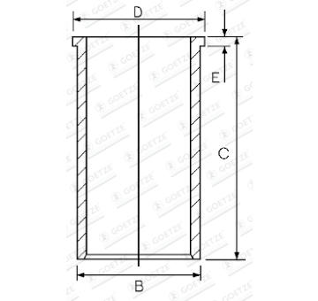 Vlożka valcov GOETZE ENGINE 14-021610-00