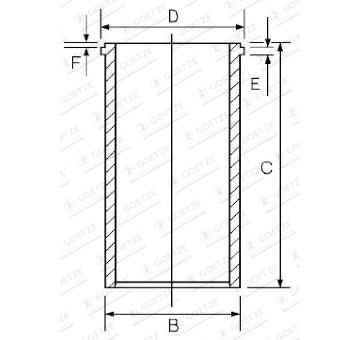 Vlożka valcov GOETZE ENGINE 14-040040-00