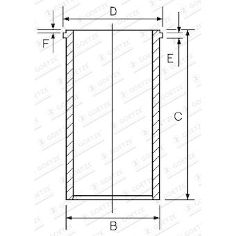 Válcové pouzdro GOETZE ENGINE 14-040200-00