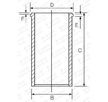Válcové pouzdro GOETZE ENGINE 14-049300-00