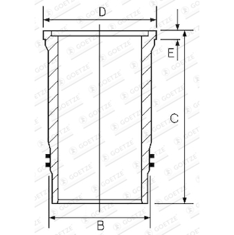 Válcové pouzdro GOETZE ENGINE 14-440260-00