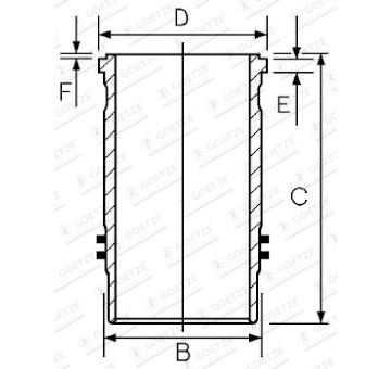 Vložený válec GOETZE ENGINE 14-450250-00
