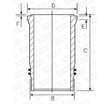 Vlożka valcov GOETZE ENGINE 14-452740-00