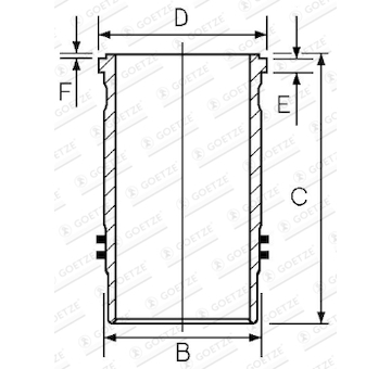 Válcové pouzdro GOETZE ENGINE 14-480440-00