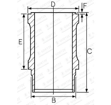 Vlożka valcov GOETZE ENGINE 14-611250-00