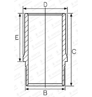 Válcové pouzdro GOETZE ENGINE 14-633860-00