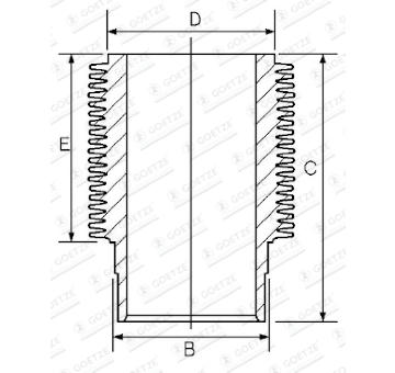 Vlożka valcov GOETZE ENGINE 14-900110-00