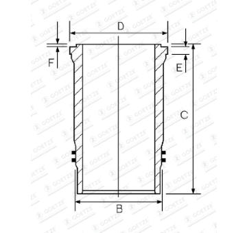 Válcové pouzdro GOETZE ENGINE 15-450110-00