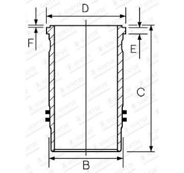 Válcové pouzdro GOETZE ENGINE 15-450380-00