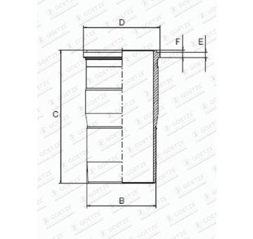 Válcové pouzdro GOETZE ENGINE 15-451190-00