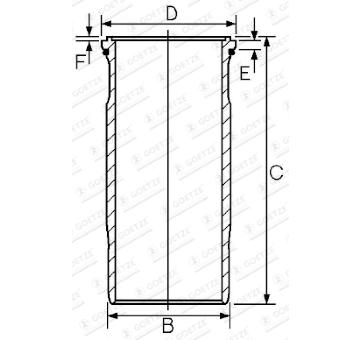 Válcové pouzdro GOETZE ENGINE 15-458910-00