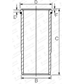 Válcové pouzdro GOETZE ENGINE 15-459350-00