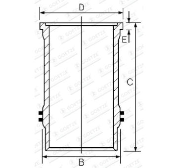 Válcové pouzdro GOETZE ENGINE 15-600020-00