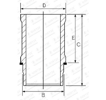 Vlożka valcov GOETZE ENGINE 15-636590-00
