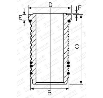 Vložený válec GOETZE ENGINE 15-676420-00