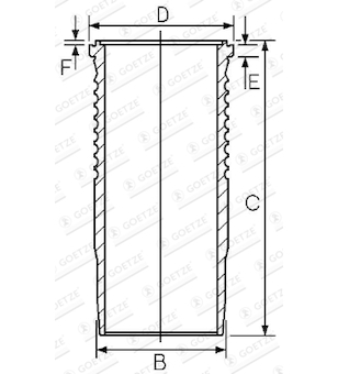 Válcové pouzdro GOETZE ENGINE 15-677620-00