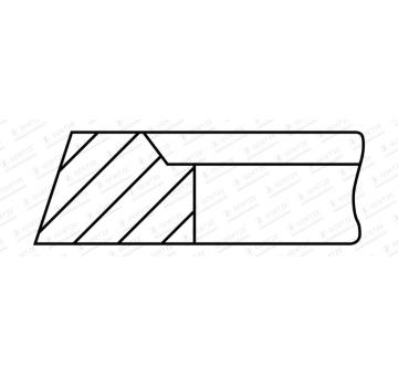 Pístní kroužek GOETZE ENGINE 2.0mm 005IW CR P GOE13