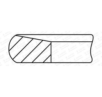 Pístní kroužek GOETZE ENGINE 2.0mm 007 CK KV4