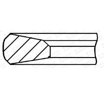 Pístní kroužek GOETZE ENGINE 2.0mm 008IF CK P KV1