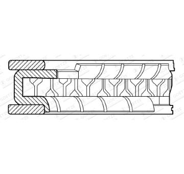 Pístní kroužek GOETZE ENGINE 2.0mm 712 NT P ST