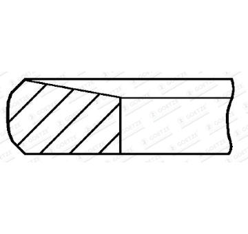 Pístní kroužek GOETZE ENGINE 2.5mm 007 NT ST