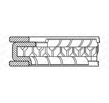 Pístní kroužek GOETZE ENGINE 2.5mm 712 CR FE ST