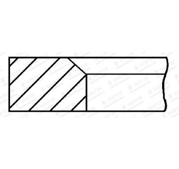 Pístní kroužek GOETZE ENGINE 3.0mm 001IF P GOE13