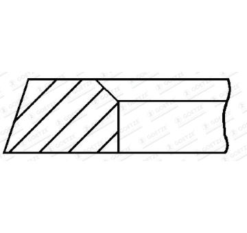 Pístní kroužek GOETZE ENGINE 3.0mm 005IF P GOE13