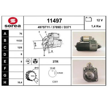 Startér EAI 11497