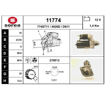 Startér EAI 11774