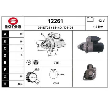 Startér EAI 12261