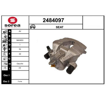 Brzdový třmen EAI 2484097