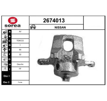 Brzdový třmen EAI 2674013