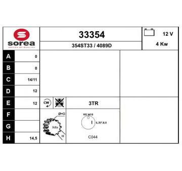 Startér EAI 33354