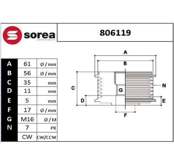 Předstihová spojka EAI 806119