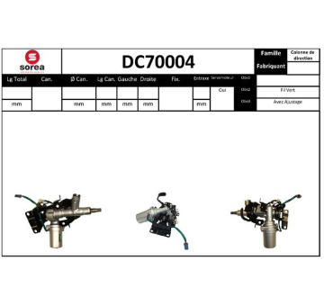 Sloupek řízení EAI DC70004