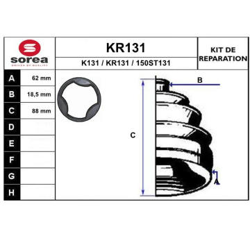 Sada měchů, hnací hřídel EAI KR131