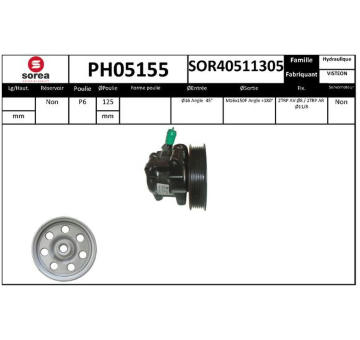 Hydraulické čerpadlo, řízení EAI PH05155