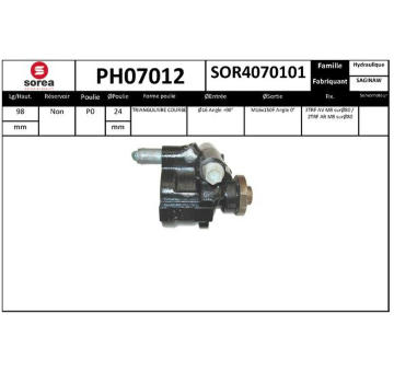 Hydraulické čerpadlo, řízení EAI PH07012