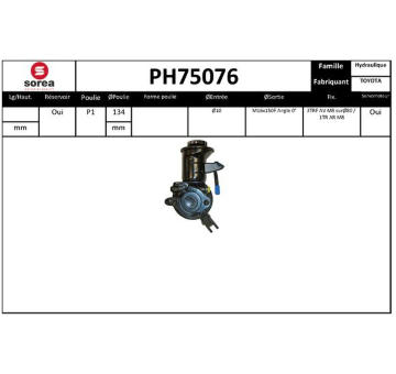 Hydraulické čerpadlo, řízení EAI PH75076