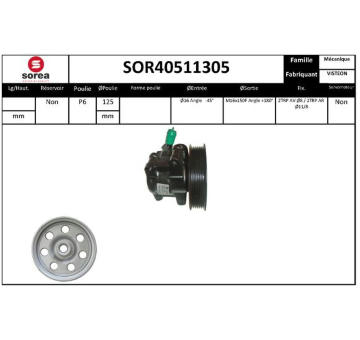 Hydraulické čerpadlo, řízení EAI SOR40511305