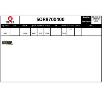 Sloupek řízení EAI SOR8700400