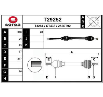 Hnací hřídel EAI T29252