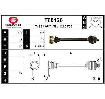 Hnací hřídel EAI T68126