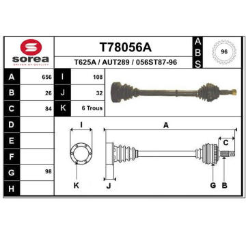 Hnací hřídel EAI T78056A