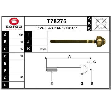 Hnací hřídel EAI T78276
