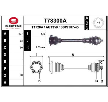 Hnací hřídel EAI T78300A