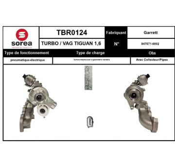 Dmychadlo, plnění EAI TBR0124
