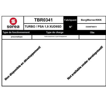 Dmychadlo, plnění EAI TBR0341
