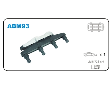 Zapalovací cívka JANMOR ABM93
